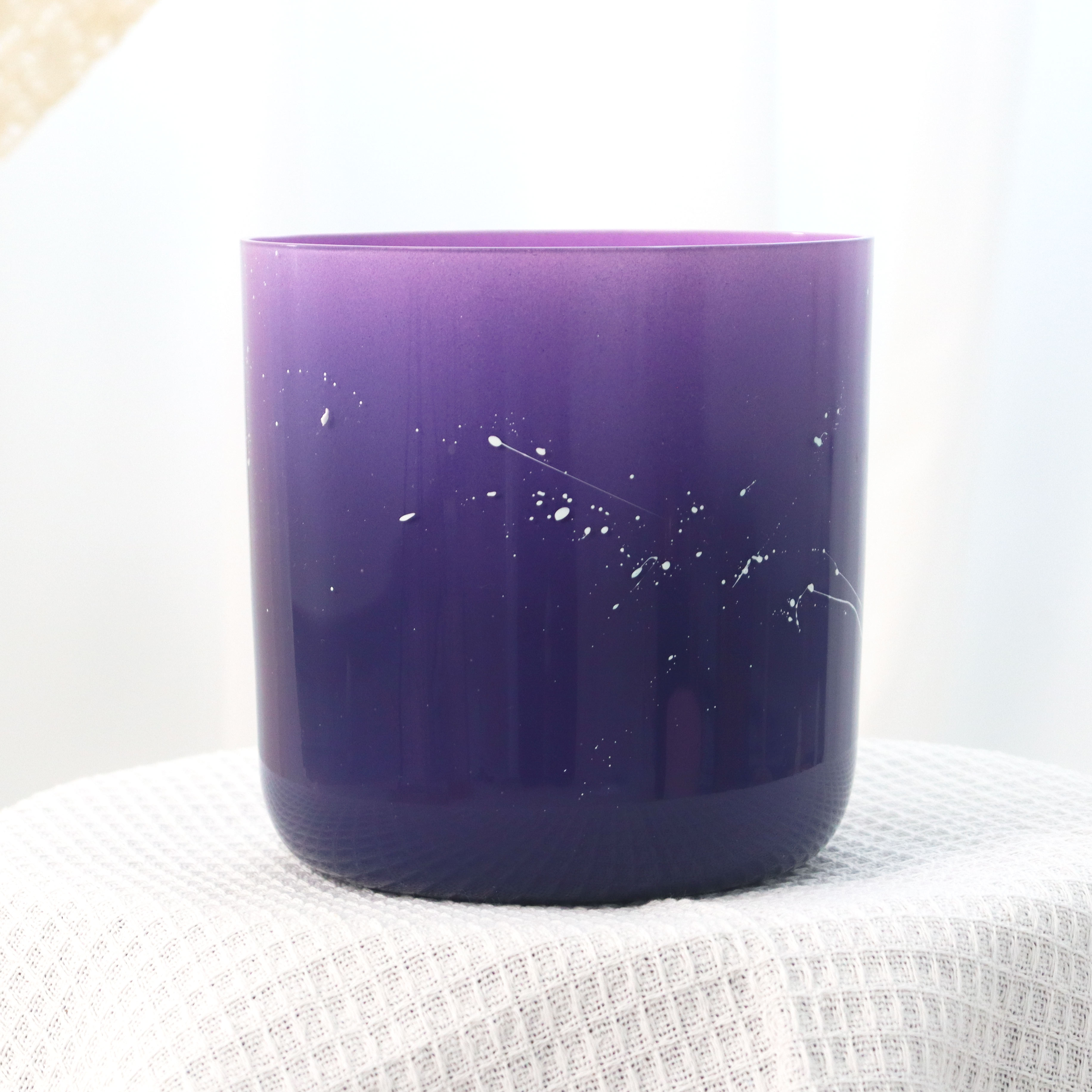 Purple Ⅱ Collection The Glazed Rainbow Iridescent Lacquer Crystal Singing Bowl