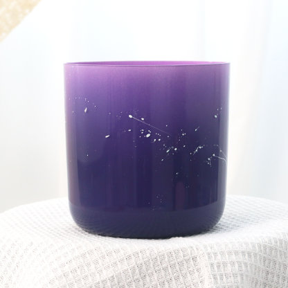 Purple Ⅱ Collection The Glazed Rainbow Iridescent Lacquer Crystal Singing Bowl