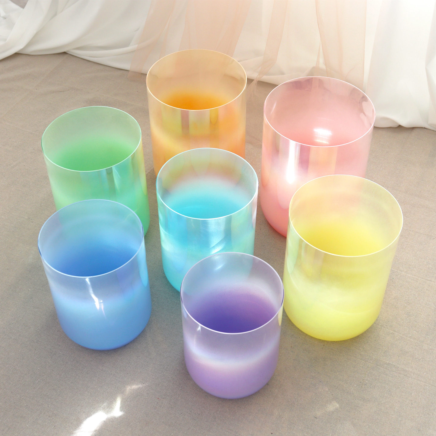 Alchemy Crystal Singing Bowls | Classic 7-Chakra Set