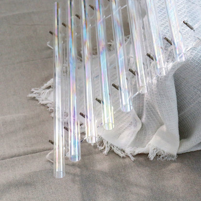 Aurora-Colored Crystal Harp