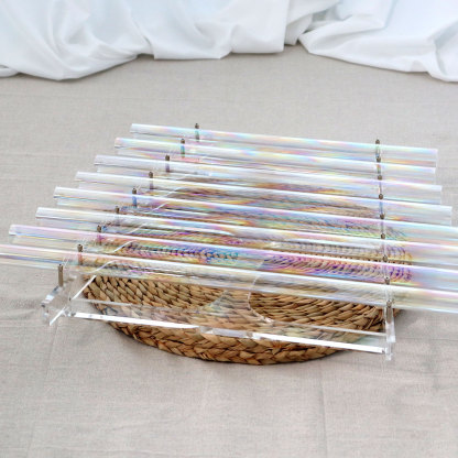 Aurora-Colored Crystal Harp