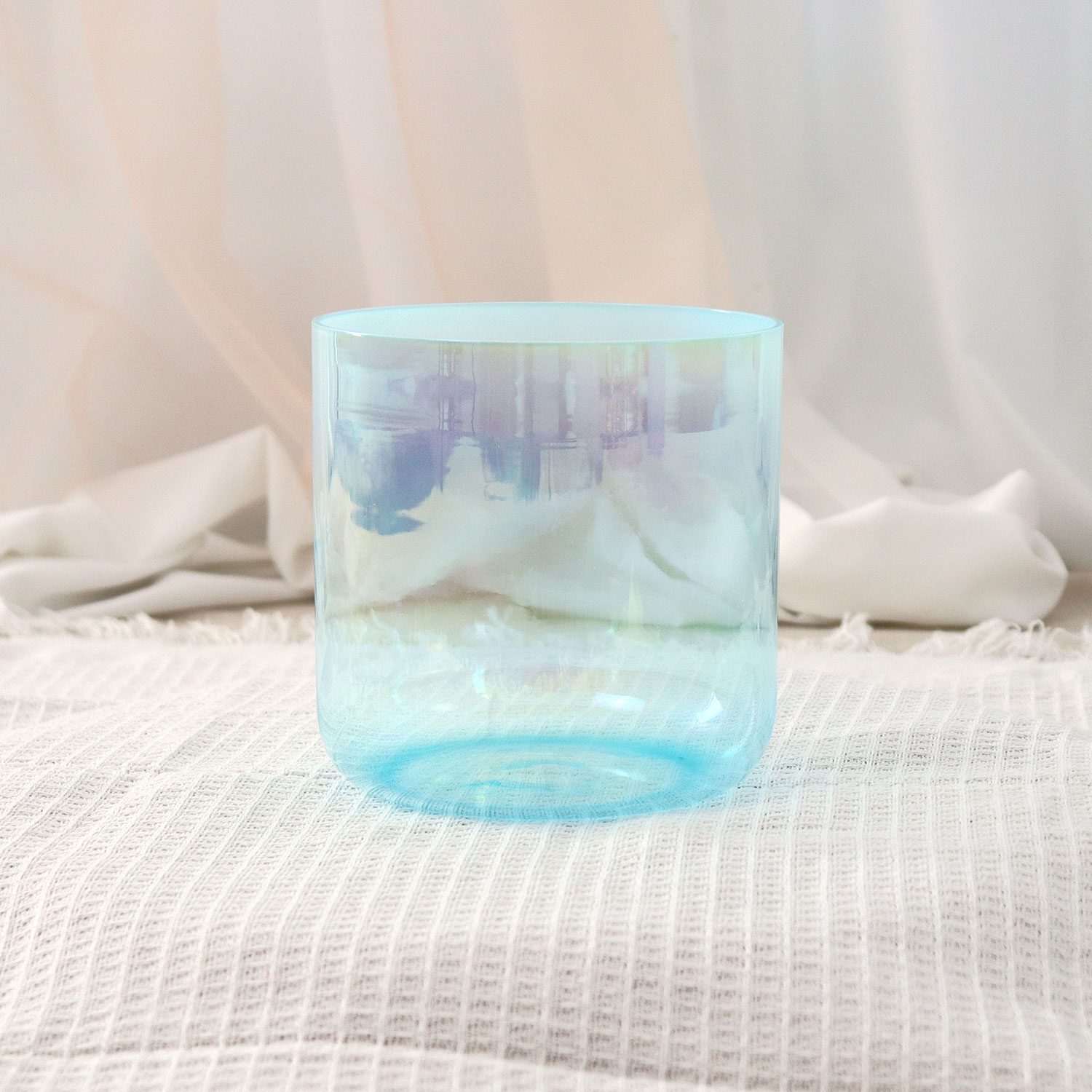 Blue Ⅱ Collection The Glazed Rainbow Iridescent Lacquer Crystal Singing Bowl