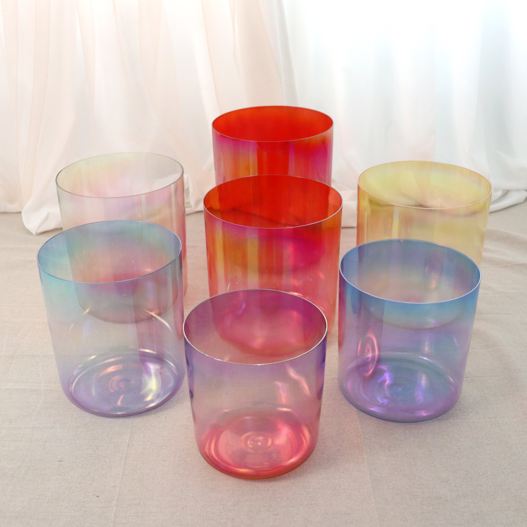 Alchemy Crystal Singing Bowls | Classic 7-Chakra Set