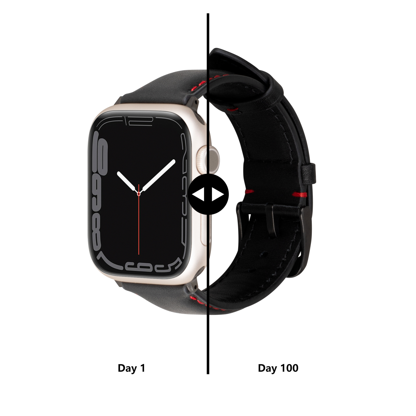 Apple Watch小牛皮凤尾表带