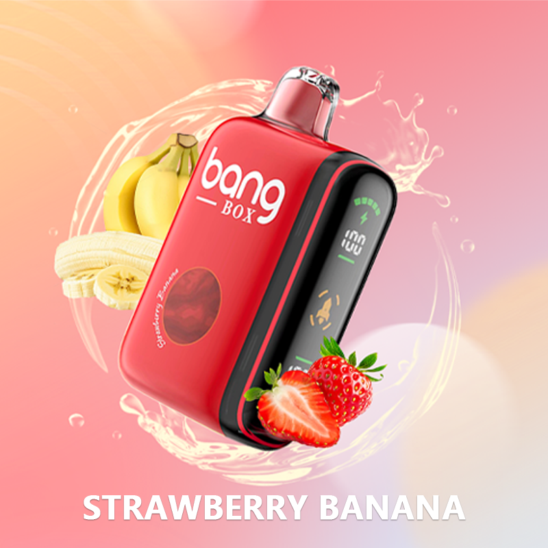 BANG BOX 9000-18000 Puffs Disposable Vape - Strawberry Banana