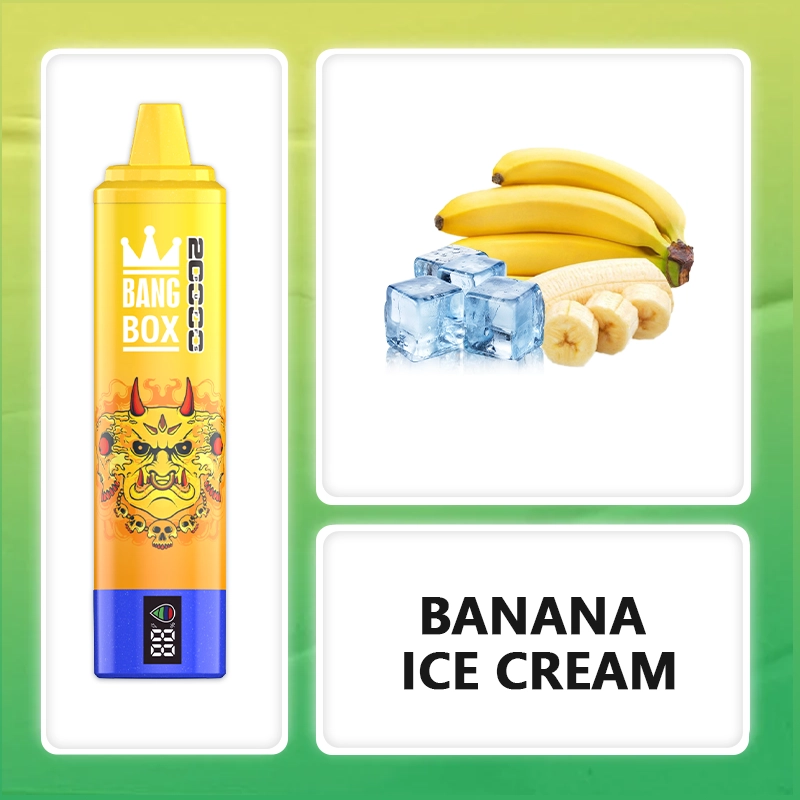 BANG BOX 20000 Puffs Dupla Ízes Eldobható Vape - Banán Jég