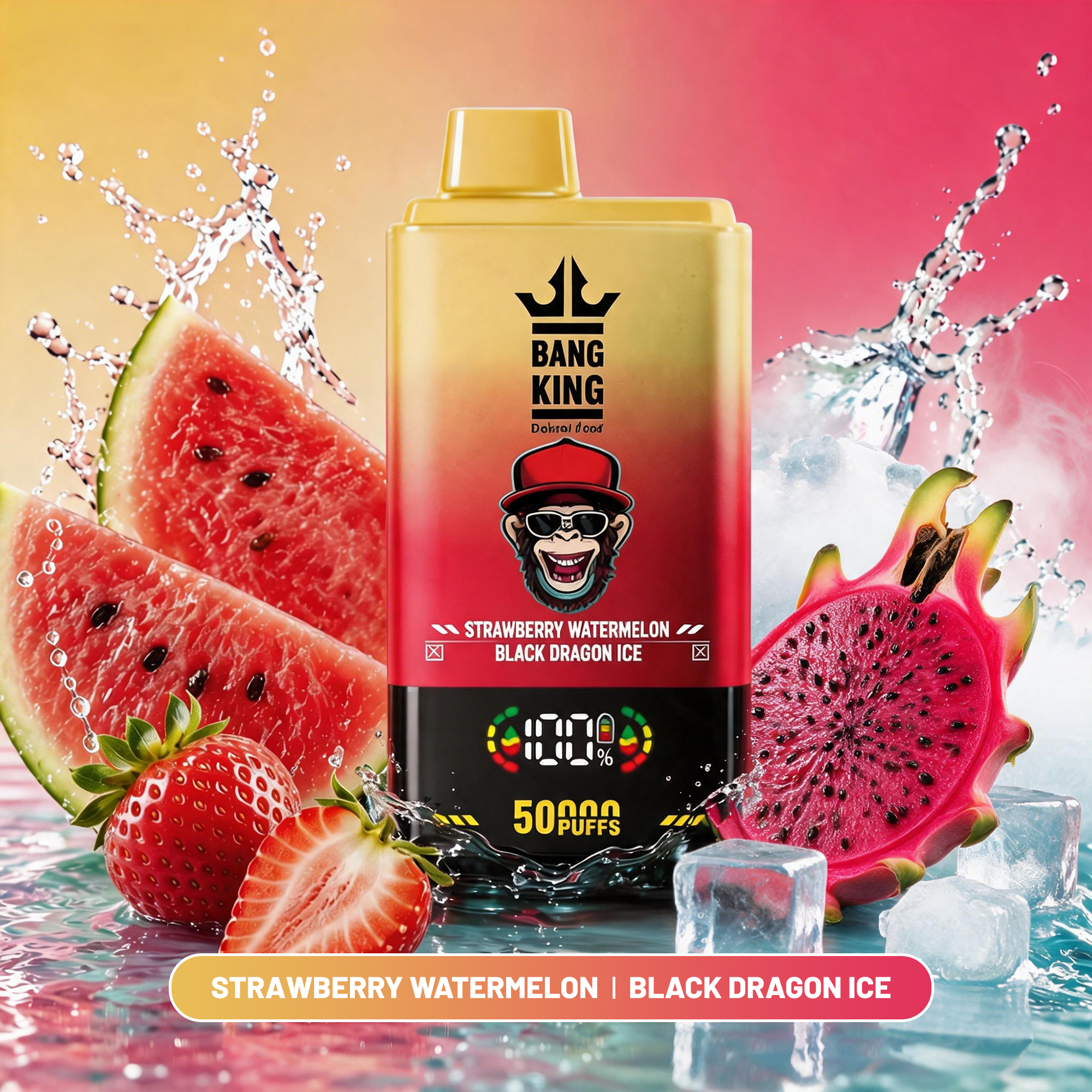 BANG BOX 50000 Puffs Disposable Vape - Strawberry Watermelon & Black Dragon Ice
