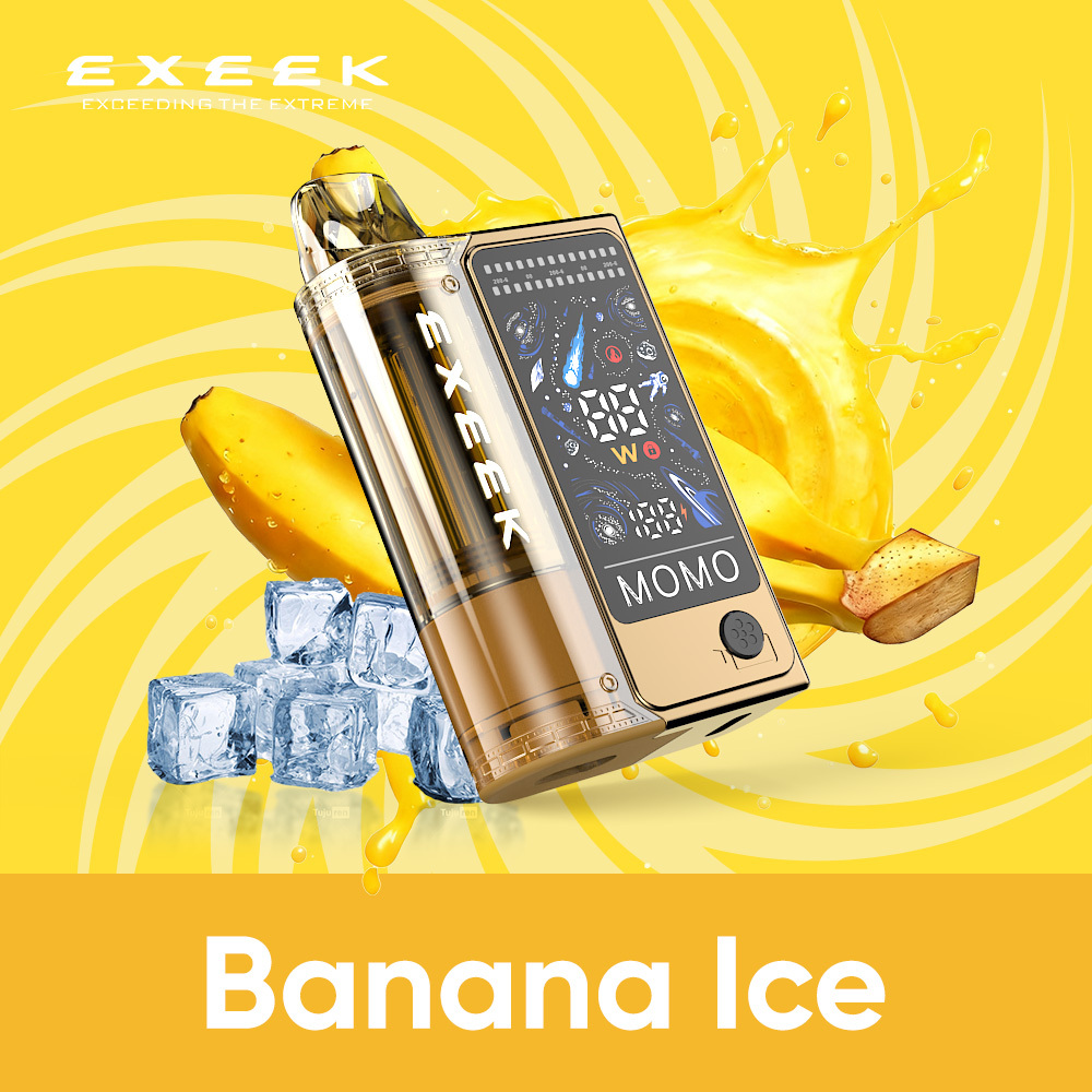 EXEEK EK MOMO Prefilled Pod Vape Kit Banana Ice Flavour