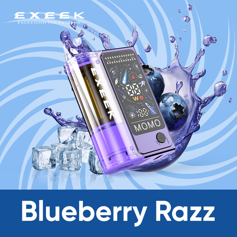 EXEEK EK MOMO Prefilled Pod Kit Blueberry Razz Flavour