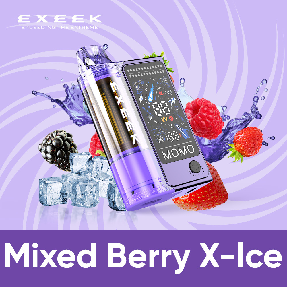 EXEEK EK MOMO Prefilled Pod Vape Kit Mixed Berry X-ice Flavour