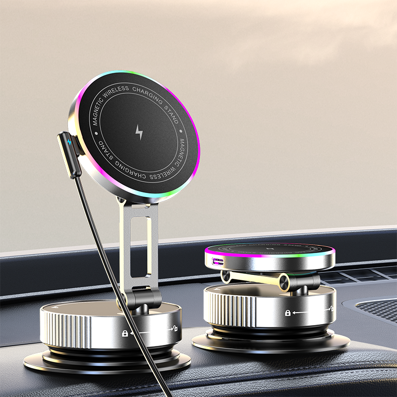 EXEEK-K13 Qi2 15W Vacuum Suction Wireless Car Charger（Compatible with MagSafe）