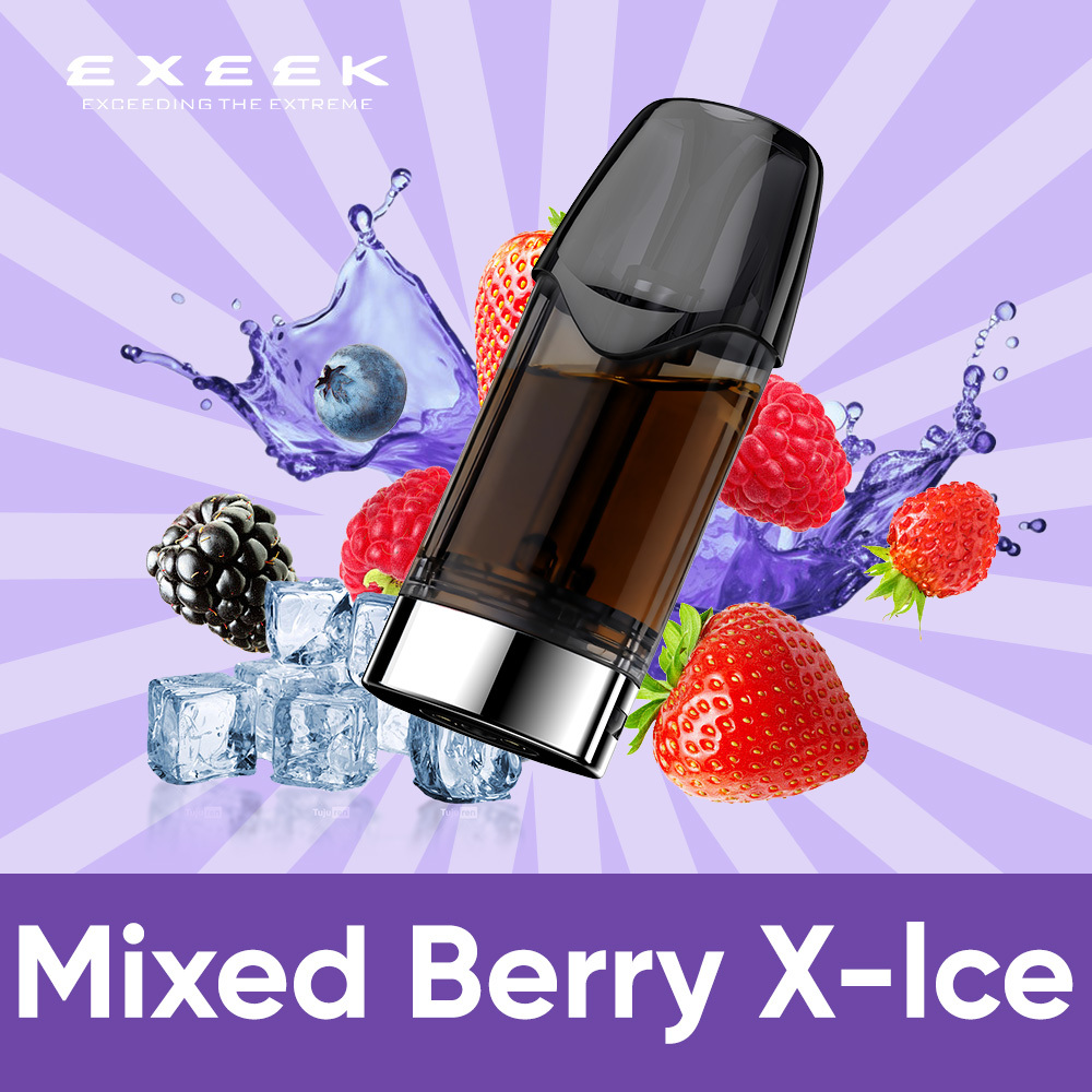 EXEEK V-pro Pod Cartridge for Vuse Vape Mixed Berry X-ice