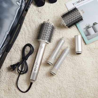 SaharaCurl RQ30 | Automatisk 5-i-1 varmluftsbørste med glattejern | 110 000 omdreininger/min for rask tørking | Skaper frizz-frie krøller & volum