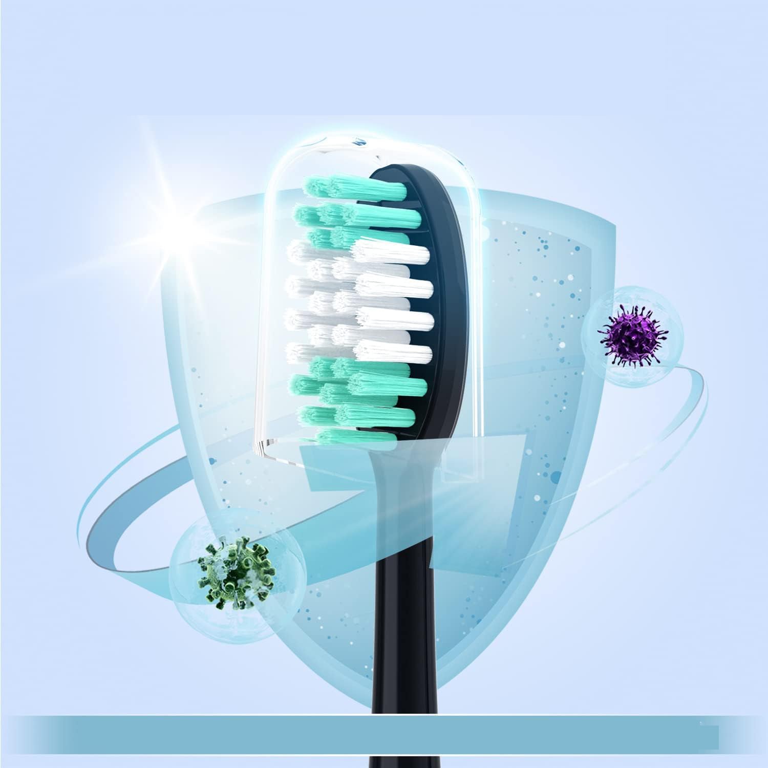 4er-Pack Ersatzbürstenköpfe für Elektrozahnbürste