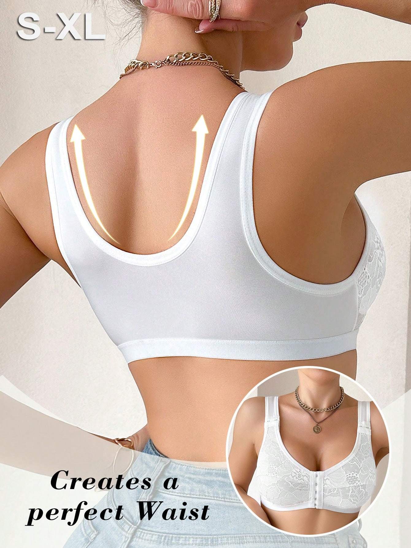 👙TRIUMPH – [4 ks]🔥50% Dámska podprsenka bez kostíc pre väčšie veľkosti - nastaviteľné ramienka, mäkký priedušný čipkovaný lem