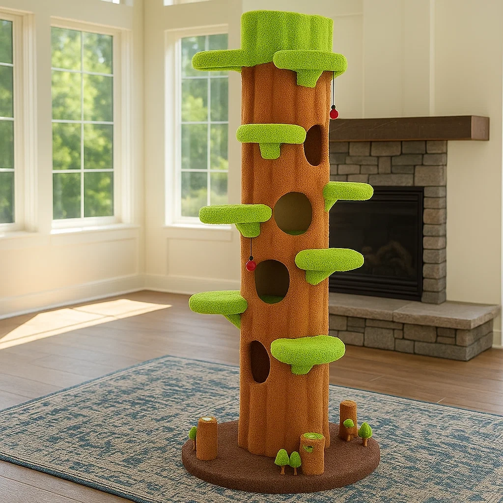 Articles pour animaux,Arbre à chats - Livingroomfurn