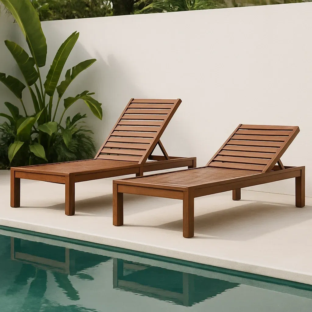 Mobilier d'extérieur et de terrasse,Ensemble de chaises longues - Livingroomfurn