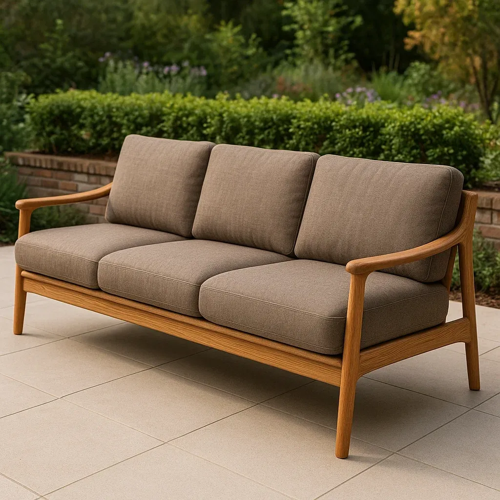 Mobilier d'extérieur et de terrasse,Canapé d’extérieur trois places - Livingroomfurn