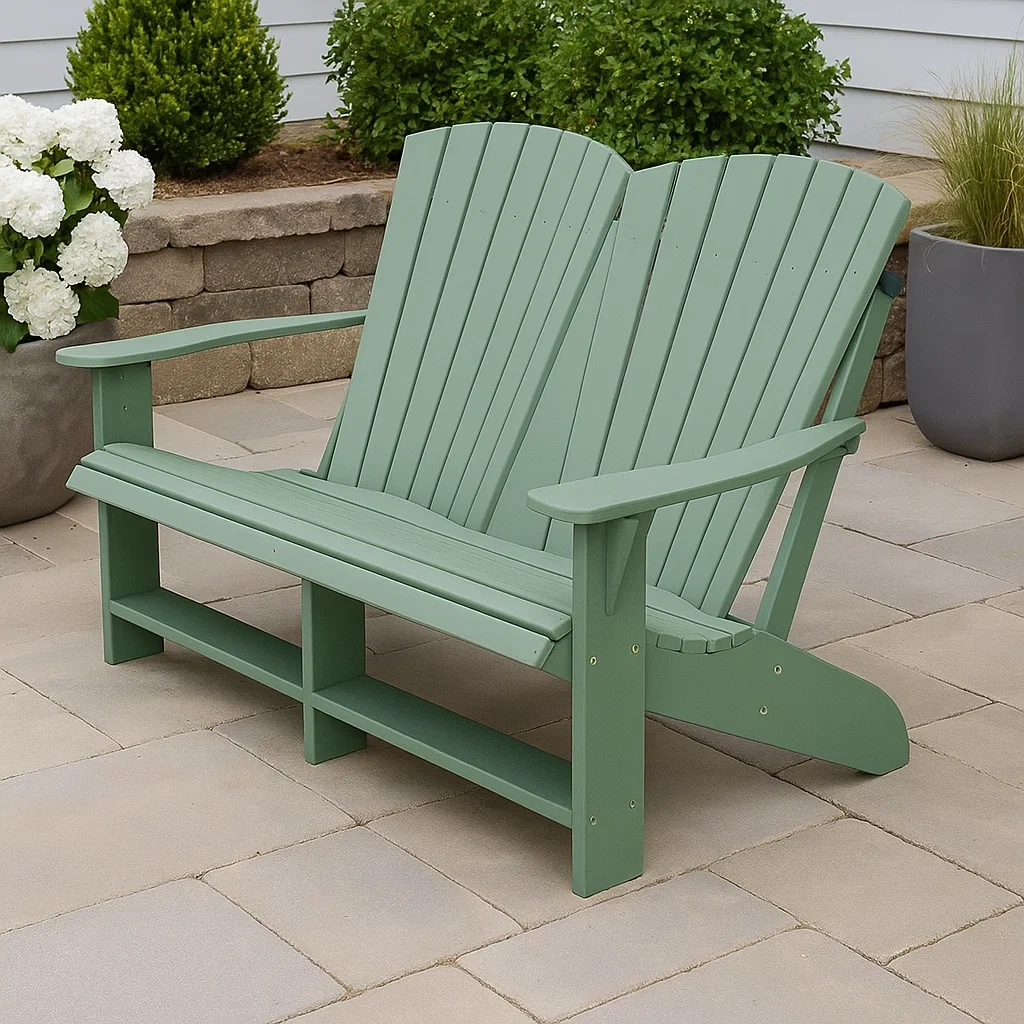 Mobilier d'extérieur et de terrasse,Chaise Adirondack double - Livingroomfurn