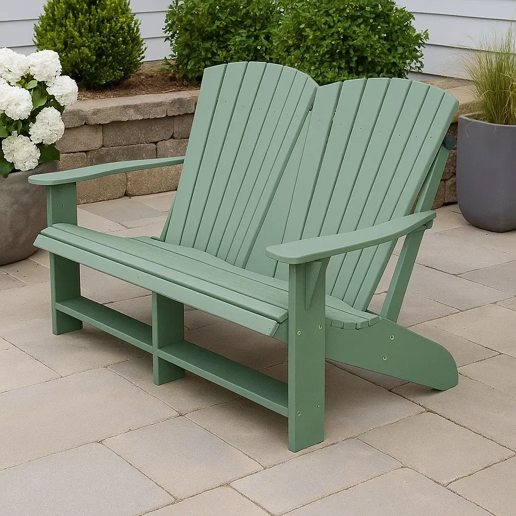 Mobilier d'extérieur et de terrasse,Chaise Adirondack double - Livingroomfurn