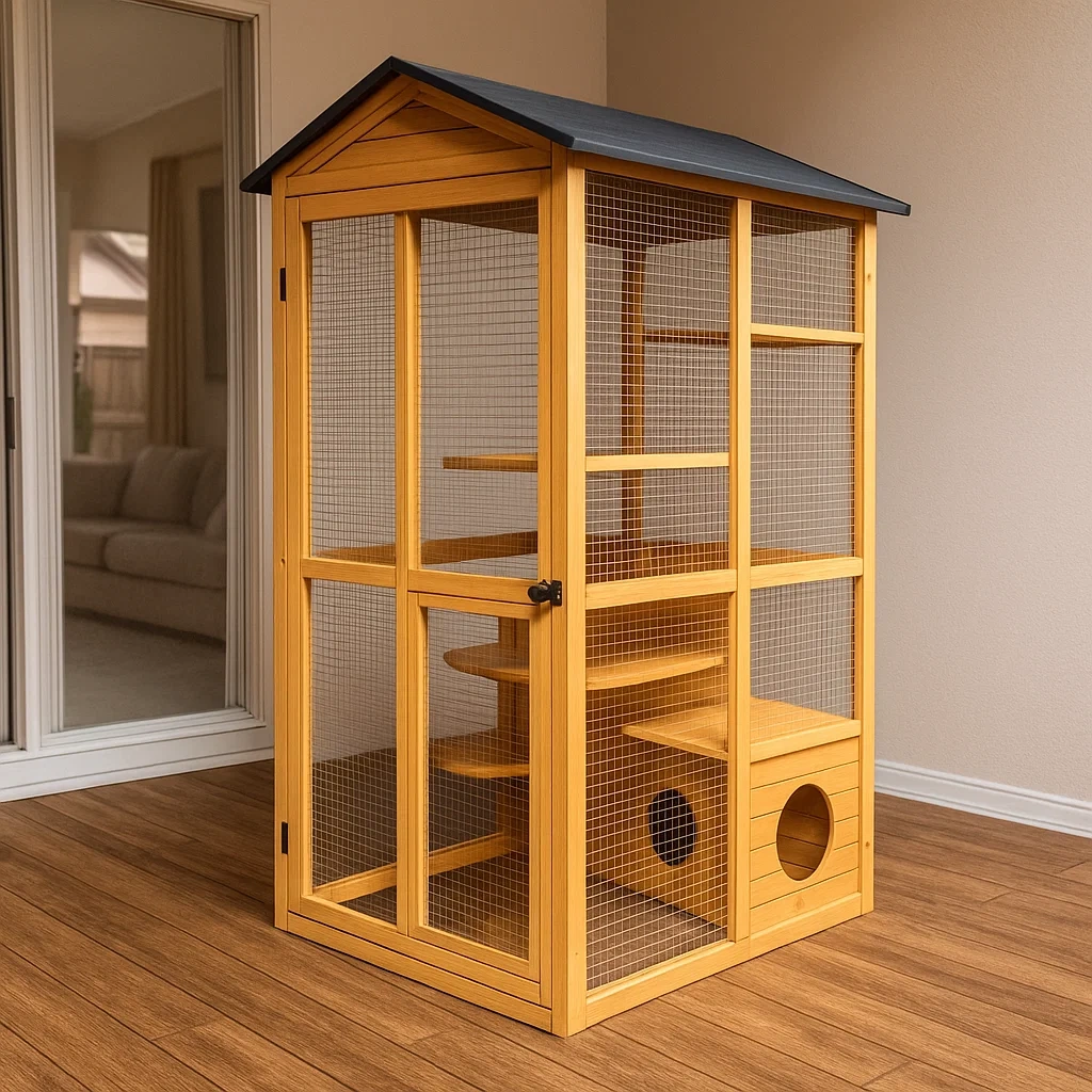 Articles pour animaux,Cage pour chat - Livingroomfurn