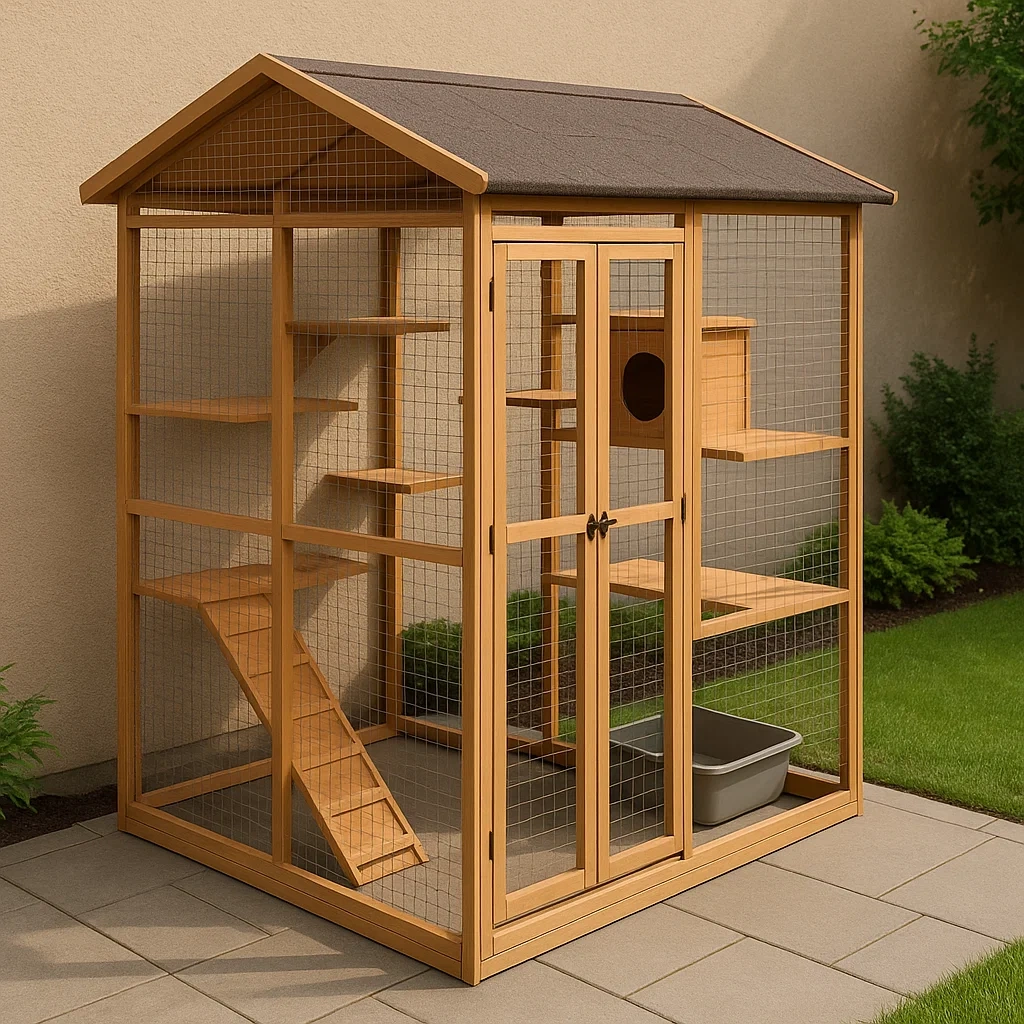 Articles pour animaux,Cage pour chat - Livingroomfurn