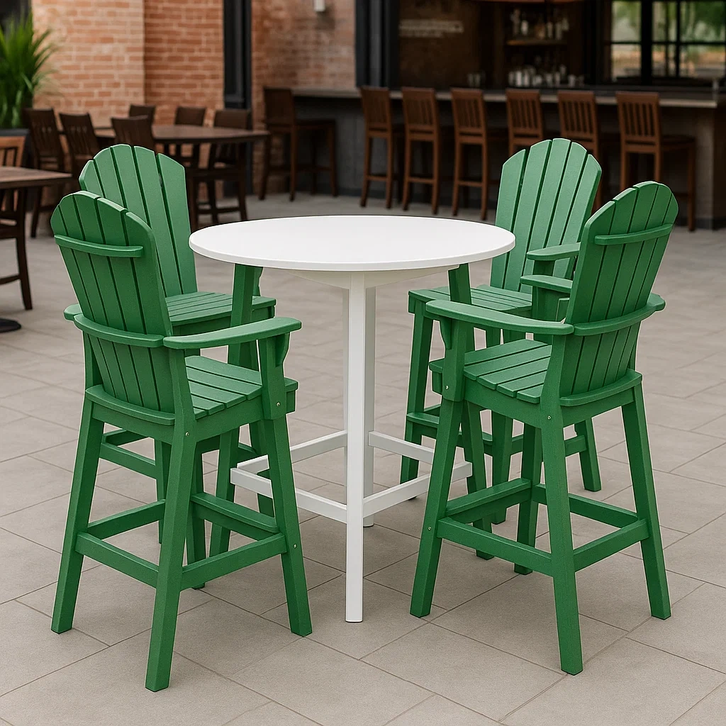 Mobilier d'extérieur et de terrasse,Ensemble de chaises de bar de jardin - Livingroomfurn