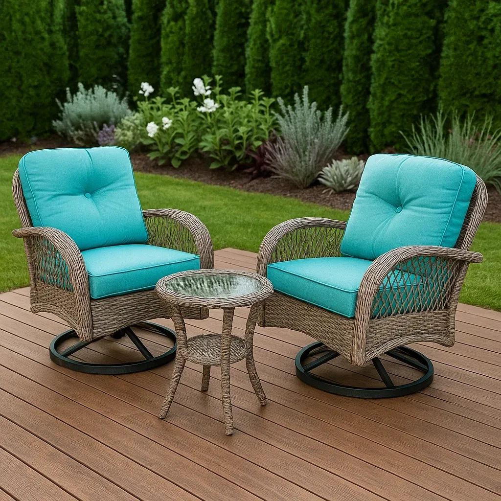 Mobilier d'extérieur et de terrasse,Ensemble de chaises de jardin - Livingroomfurn