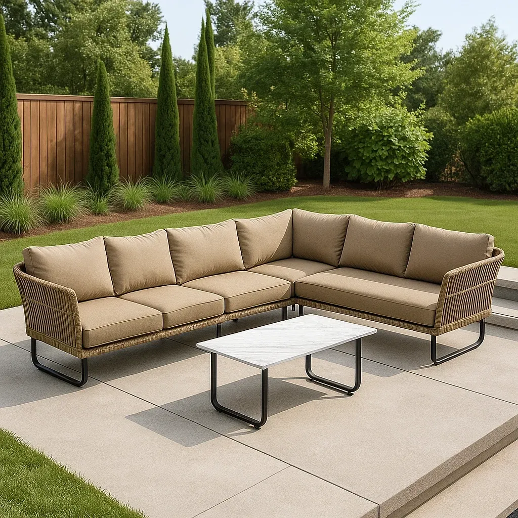 Mobilier d'extérieur et de terrasse,Ensemble de canapés de jardin - Livingroomfurn