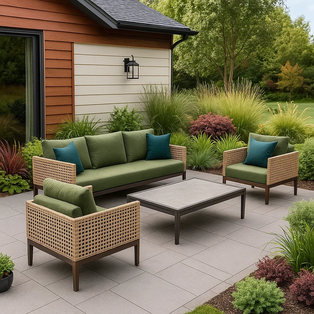 Mobilier d'extérieur et de terrasse,Ensemble de canapés de jardin - Livingroomfurn