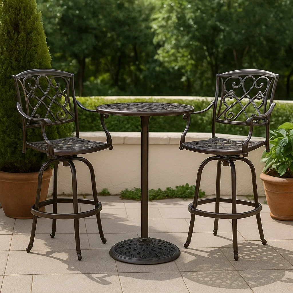 Mobilier d'extérieur et de terrasse,Ensemble de chaises de jardin - Livingroomfurn