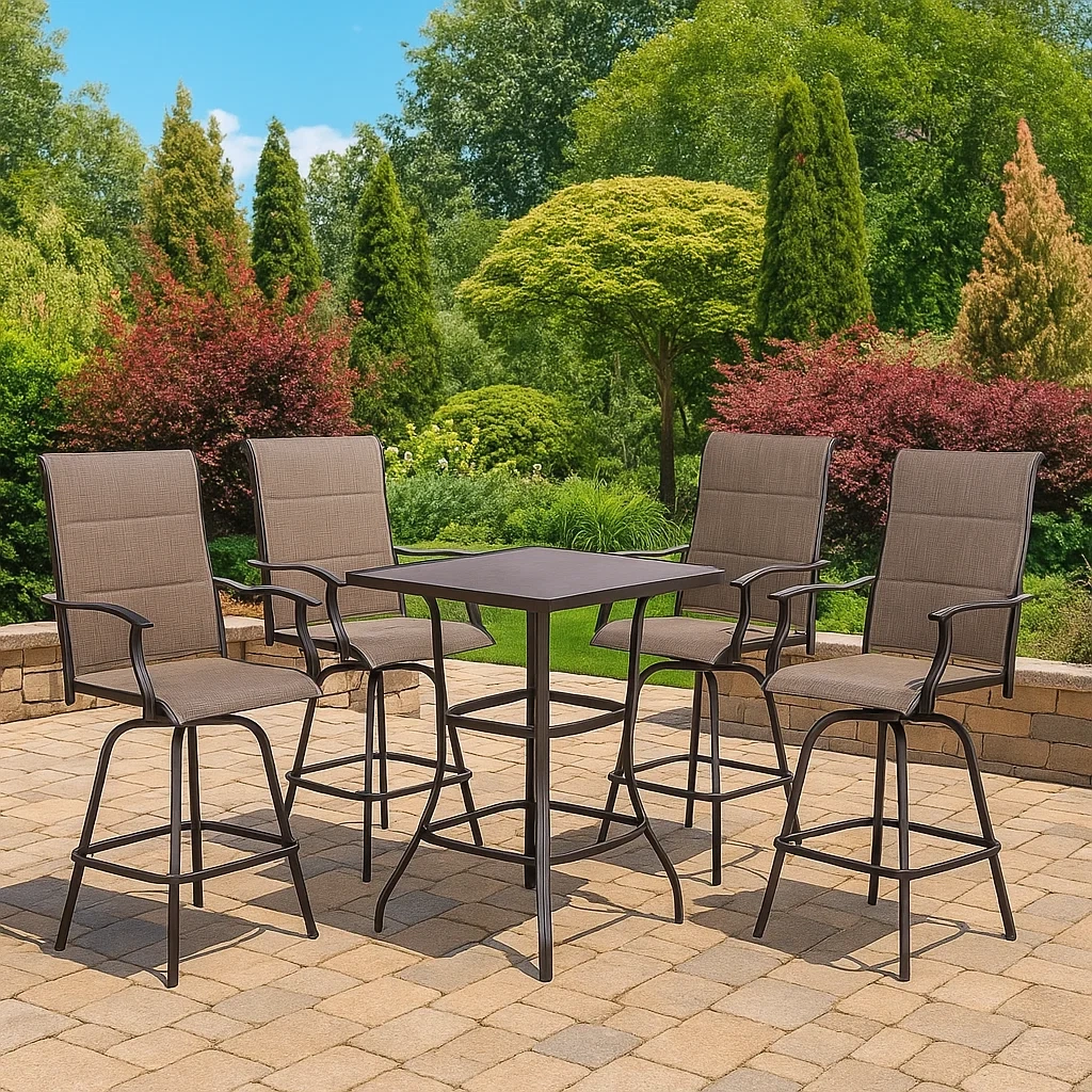 Mobilier d'extérieur et de terrasse,Ensemble de chaises de jardin - Livingroomfurn