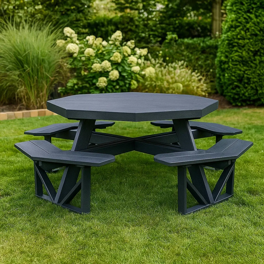 Mobilier d'extérieur et de terrasse,Table à manger intégrée d'extérieur - Livingroomfurn