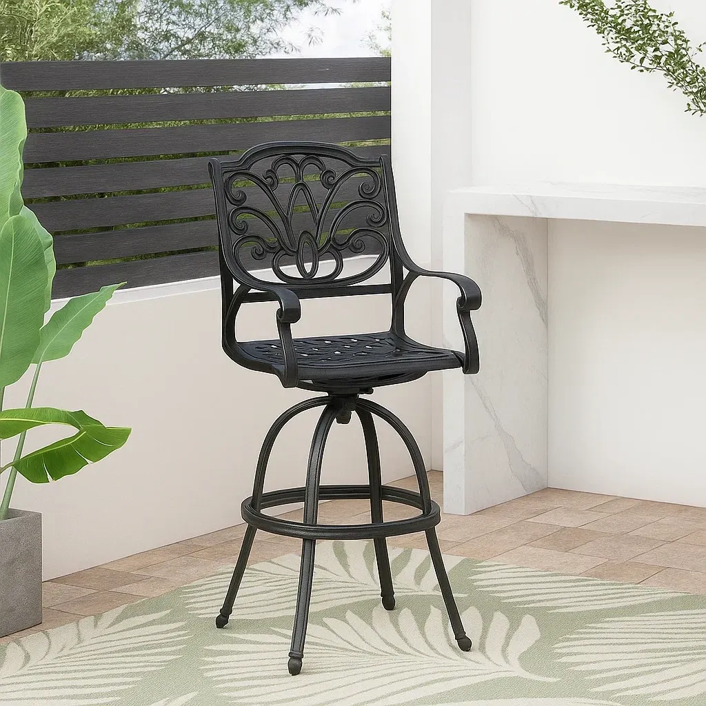 Mobilier d'extérieur et de terrasse,Chaise de bar de jardin - Livingroomfurn