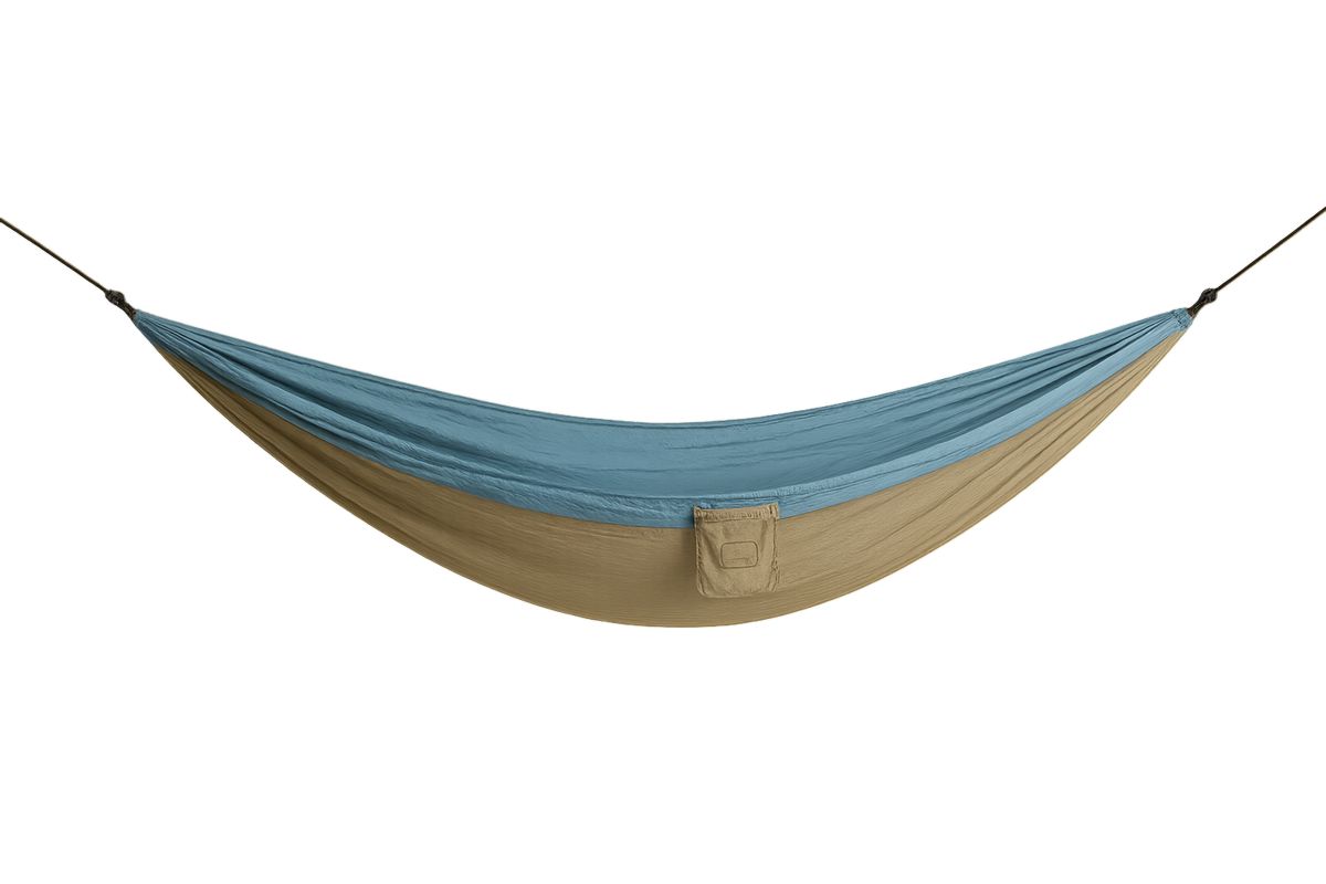 Hängematte Nylon Blau/Khaki 275x140 cm