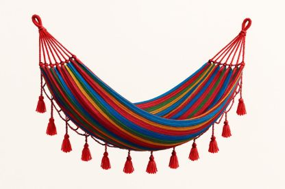 Hängematte aus Baumwolle mit Streifen 200x150cm