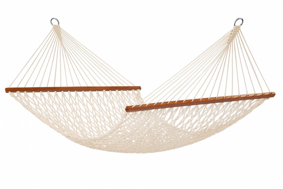Hängematte Baumwolle Netz Weiß 200x150 cm