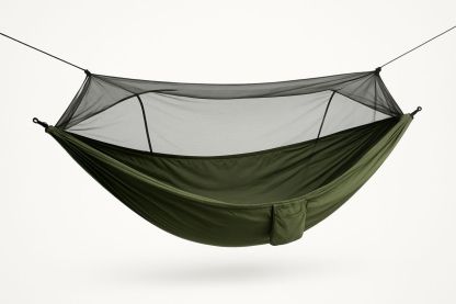 Camping Hängematte mit Moskitonetz Polyester Olivgrün