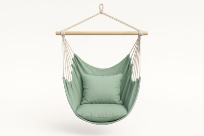 Hängesessel Baumwolle Grün