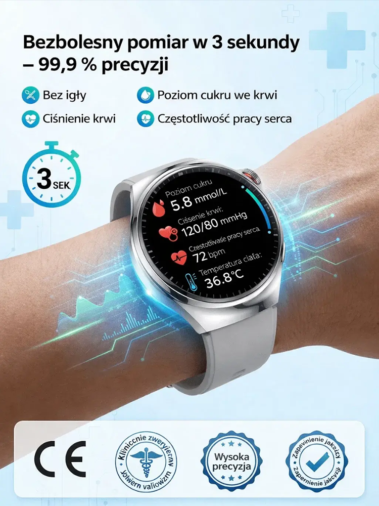 🩺 【Zalecane przez lekarzy!】Najnowszy inteligentny zegarek zdrowotny! Premiumowy wybór dla profesjonalistów! 🔥 90% TANIEJ + DARMOWA wysyłka ⏳ Oferta kończy się za 2 godziny! 🎁 Drugi egzemplarz za jedyne 80 zł!