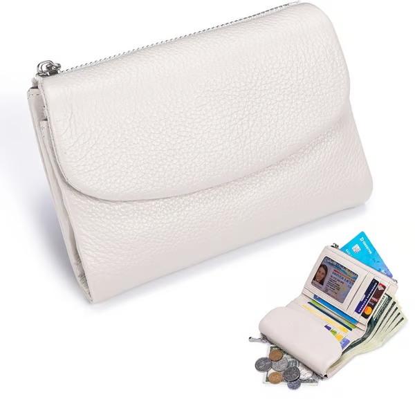 🔥⏰Unisex Pebble Real Leather RFID Wallet🔥