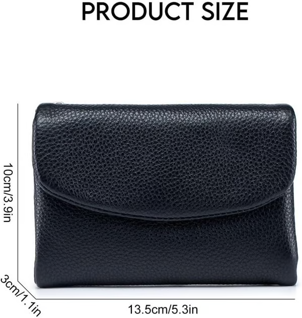 🔥⏰Unisex Pebble Real Leather RFID Wallet🔥