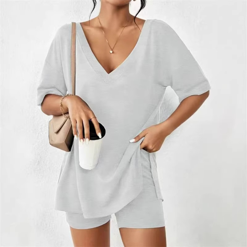 ✨LAST 3 HOURS 60%OFF SALES 💫Ladies Double V Neck Cozy Home Pajamas