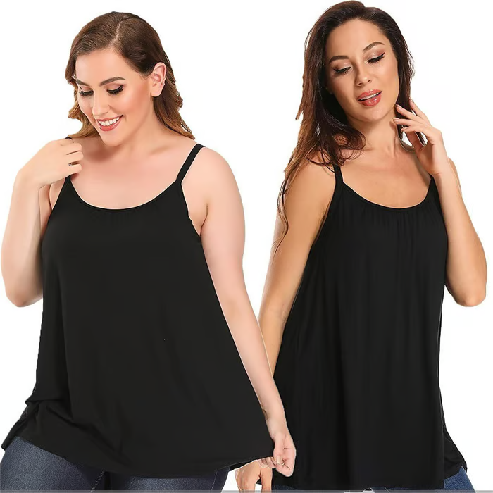 🏆LAST DAY SALE 49% OFF🔥Loose-fitting Tank Top With Built-in Bra