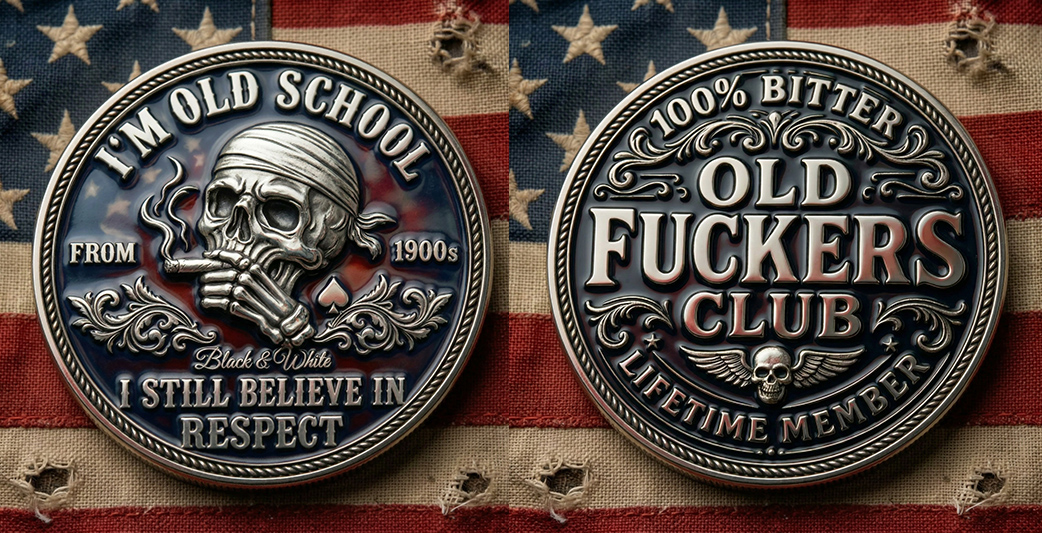 ⚡️Last Day 49% OFF - Old School Attitude Commemorative Coin 💀
