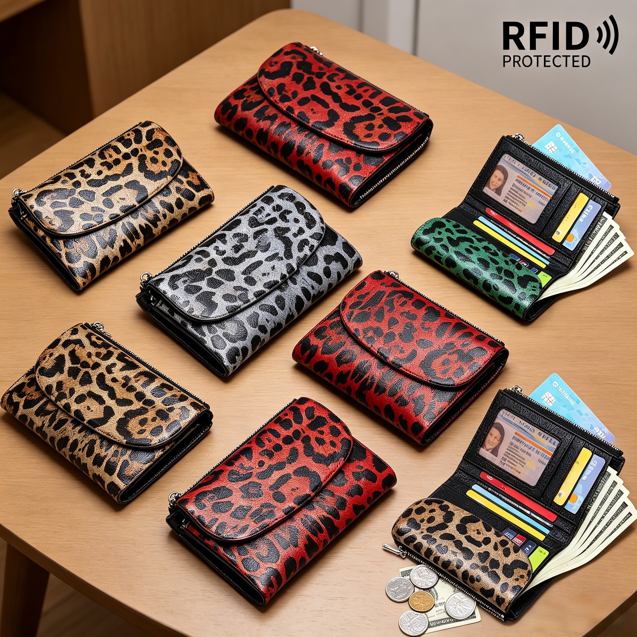 🔥⏰Unisex Pebble Real Leather RFID Wallet🔥