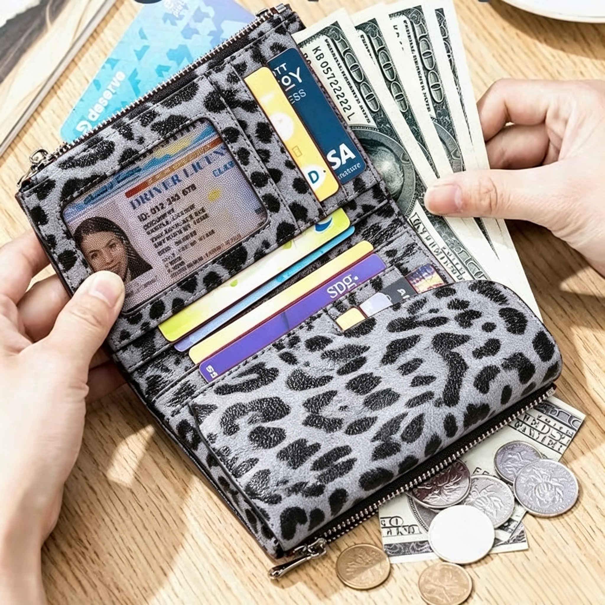 🔥⏰Unisex Pebble Real Leather RFID Wallet🔥