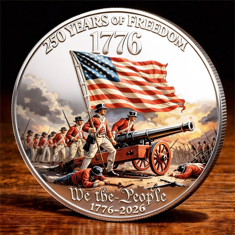 250 Years of Freedom: Commemorative Coin – 1776 to 2026
