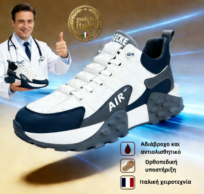 🐂【Έξυπνοι πάτοι】✅Δέρμα υψηλής ποιότητας + Χειροποίητο ραμμένο - Απαραίτητο για άνδρες 🔴Φορητός ποδίατρος❤️Κατασκευασμένο στην Ιταλία