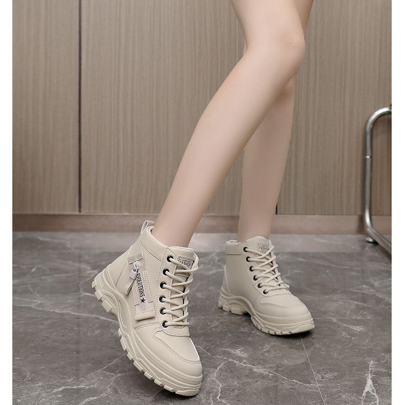 (🔥50% de descuento hoy - ¡no te lo pierdas!) ⏰- Zapatos casuales tipo martin de caña alta que combinan con todo y que mejoran la altura (soporte de arco: facilita caminar)